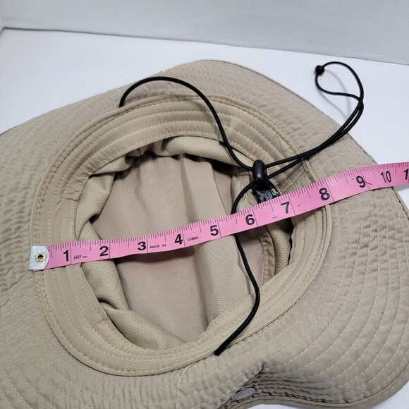 Mission Sun Hat Bucket Beige Khaki One Size Unisex Lightweight Packable Foldable - Picture 9 of 9